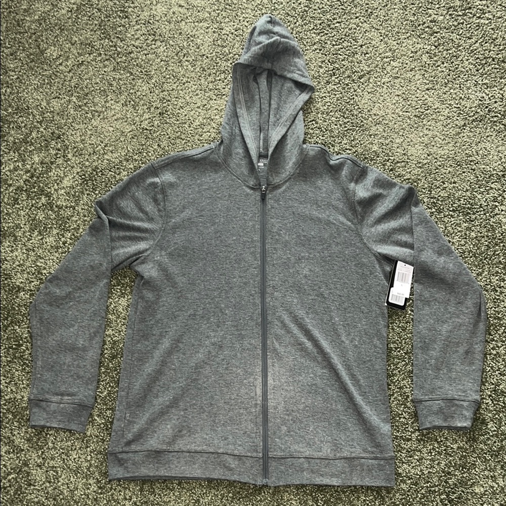 Balance Collection Men’s Gray Zip Hoodie Size L Soft Lightweight Fred Meyer